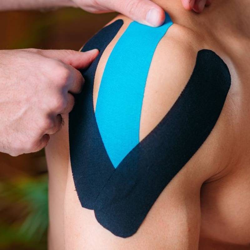 Cintas kinesiológicas Kinesiotape negro 5 m x 5cm Salunatur