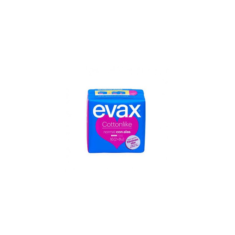 EVAX COMPRESAS COTTONLIKE NORMAL CON ALAS 16 UDS