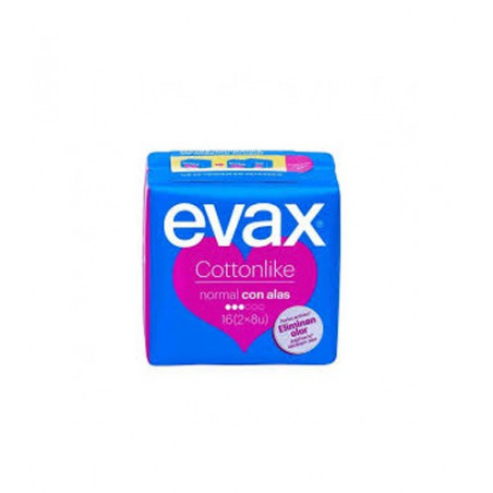 EVAX COMPRESAS COTTONLIKE NORMAL CON ALAS 16 UDS