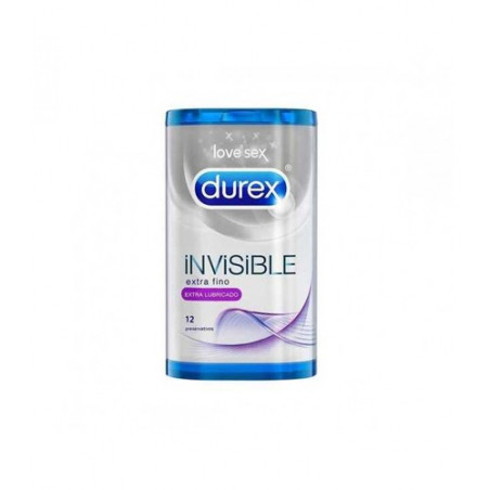 DUREX PRESERVATIVOS INVISIBLE EXTRA FINO LUBRICADO 12 UDS