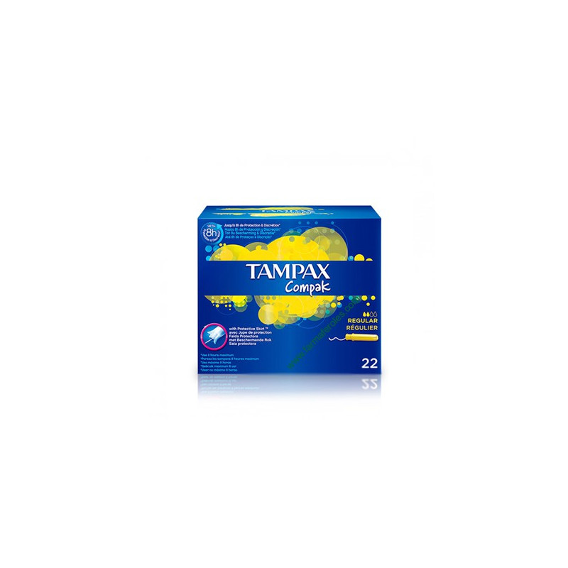 TAMPAX COMPAK REGULAR 22 TAMPONES