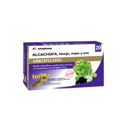 ARKOFLUIDO ALCACHOFA FORTE 20 AMPOLLAS BEBIBLES 15 ML