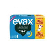 EVAX COMPRESAS TOCOLOGICAS COTTONLIKE NOCHE CON ALAS 18 UDS