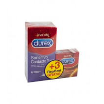 DUREX PRESERVATIVOS SENSITIVO CONTACTO TOTAL 15 UDS