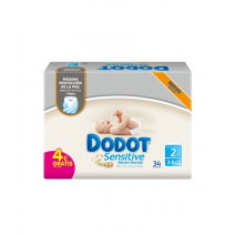 Dodot sensitive recien nacido pañal t-2 3-6 kg 34 uds