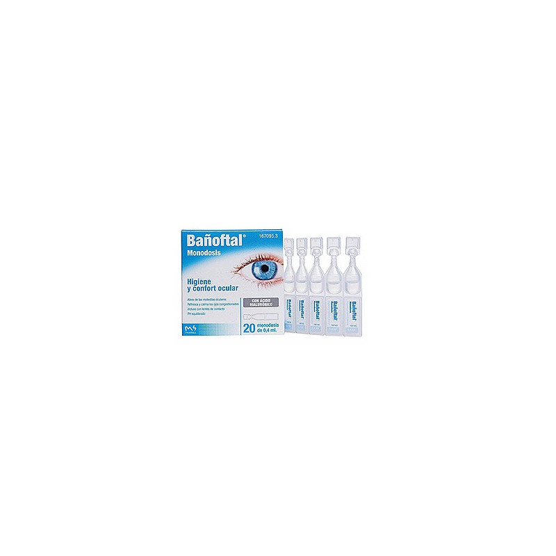 BAÑOFTAL BAÑO OCULAR 20 MONODOSIS 0.4 ML