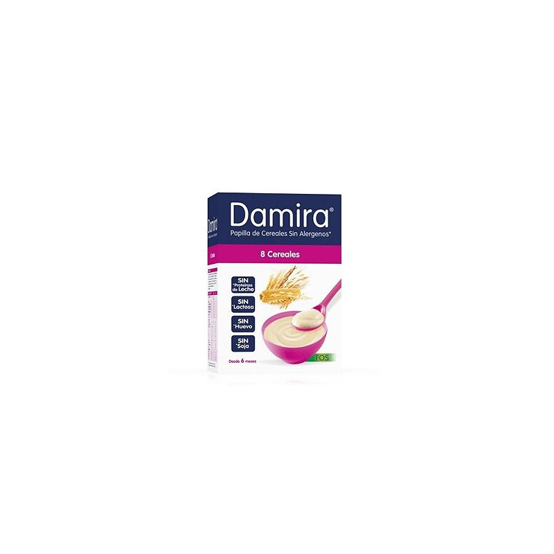 Damira papilla 8 cereales fos 600 g