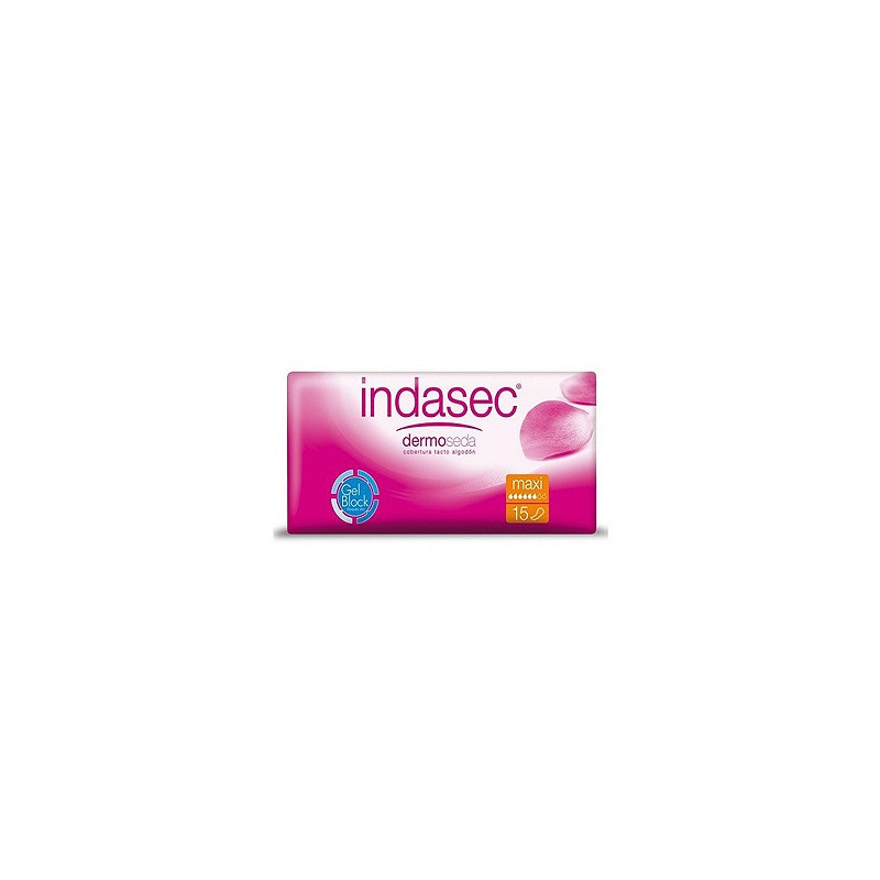 INDASEC COMPRESAS MAXI 15 UDS  (600 ML)