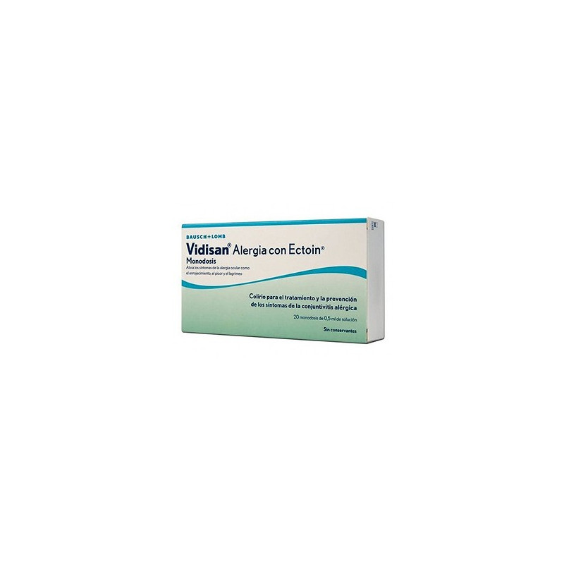 VIDISAN ALERGIA CON ECTOIN COLIRIO MONODOSIS 20 ENVASES