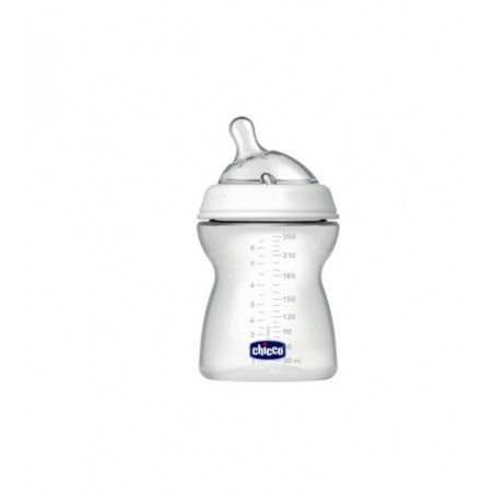 CHICCO BIBERON NATURALFEELING SILICONA MEDIO 2M+ 250 ML