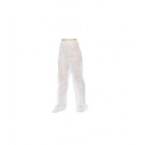 PANTALÓN DESECHABLE BLANCO DE PRESOTERAPIA CAJA 100 UDS