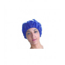 GORRO CON GOMA SIN LÁTEX COLOR AZUL 400 UDS