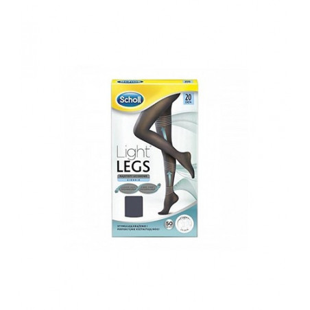 MEDIAS E.T. CINT COMPRENSIÓN LIGERA 20 DEN SCHOLL LIGHT LESS NEGRO TALLA L