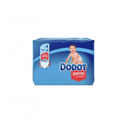 DODOT PANTS TALLA 4 9-15 KG 34 UDS