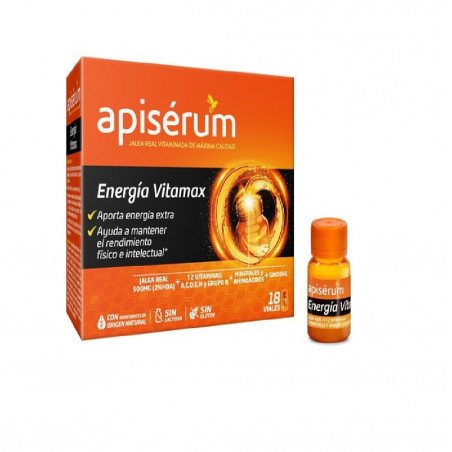 APISERUM ENERGIA VITAMAX 18 VIALES