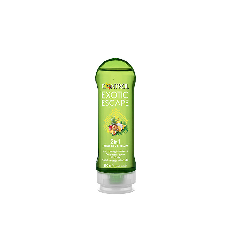 CONTROL EXOTIC ESCAPE 2 EN 1 MASSAJE & PLEASURE GEL 200 ML