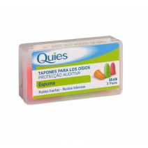 QUIES TAPONES OIDOS GOMA ESPUMA 6 UDS