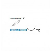 SUTURA POLIESTER TRENZADA TERYLENE ARAGO 2 TC20 REF:29024 CAJA 36 UDS