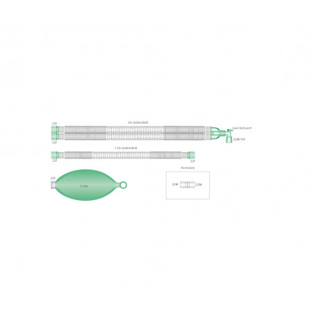 CIRCUITO RESPIRATORIO EXTENSIBLE INTERSURGICAL 35 UDS