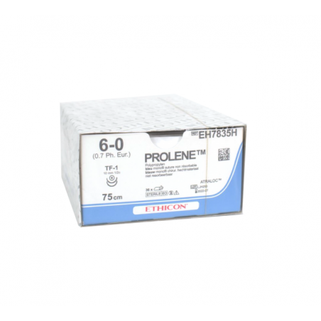 Sutura prolene 6/0 ref:8636g caja 12 uds