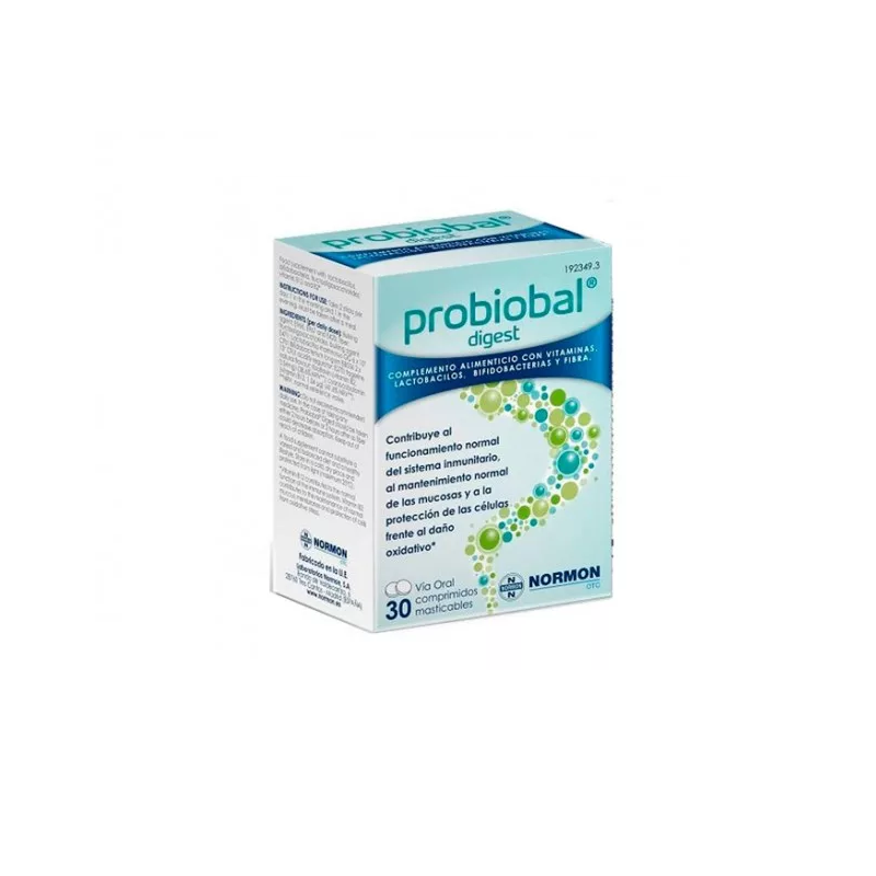 NORMON PROBIOBAL DIGEST ADULTO 30 COMPRIMIDOS MASTICABLES