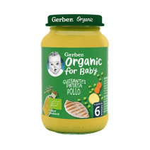 GERBER ORGANIC PATATA POLLO GUISANTES