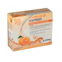 Normon suero oral naranja 250 ml 2 uds