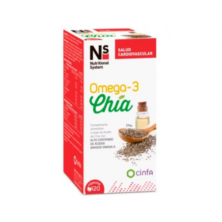 Ns omega3 chia 120 capsulas