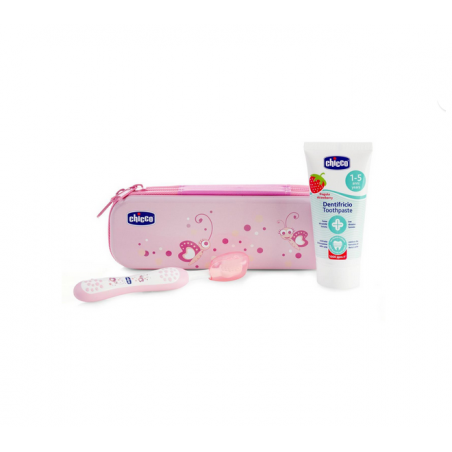 Chicco set dental siempre sonriente rosa 1 ud