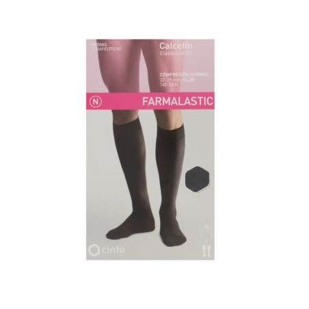 Farmalastic calcetin elastico terapeutico talla pequeña negro