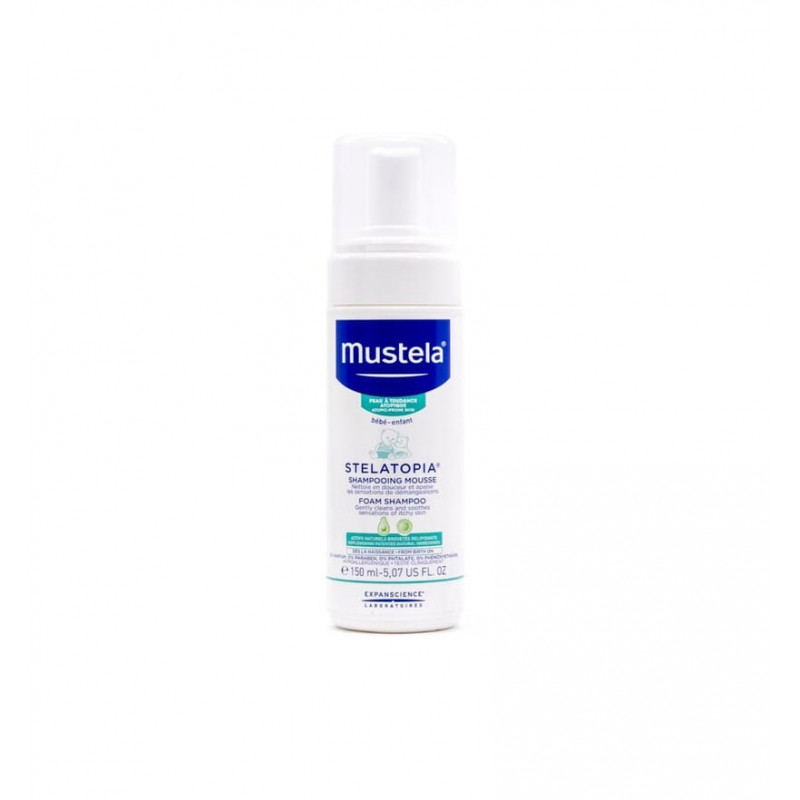 Mustela stelatopia champu mousse recien nacido 150 ml