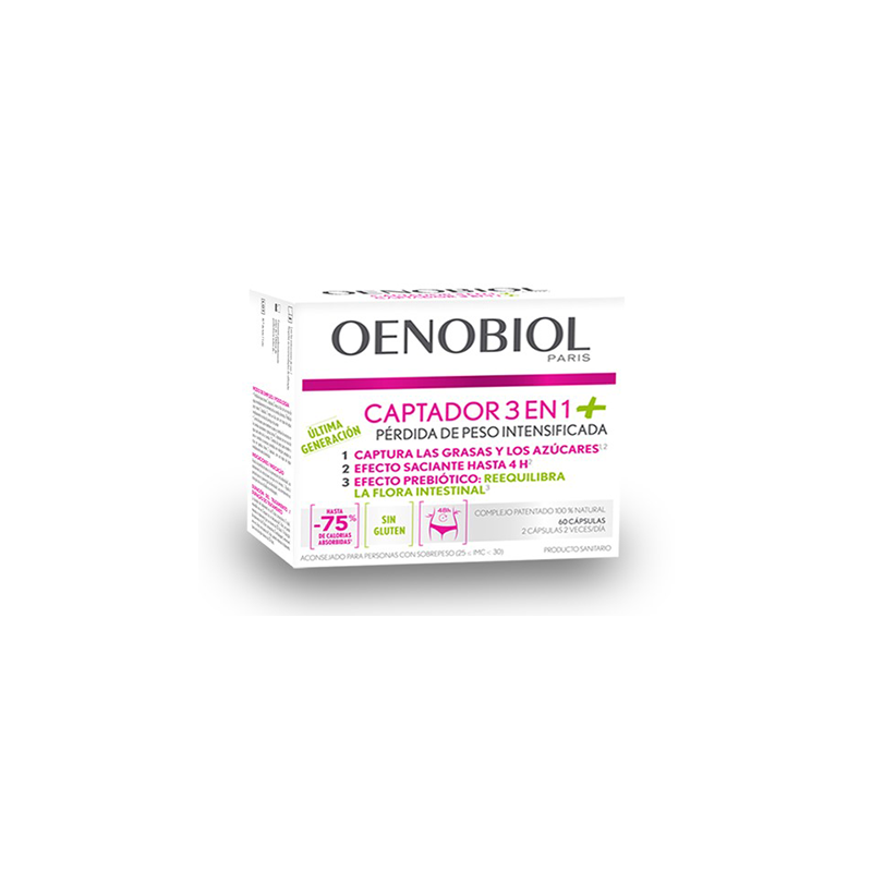 Oenobil captador 3 en 1 plu 60 cpasulas