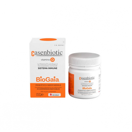 Casenbiotic vitamina d 30 comprimidos masticables