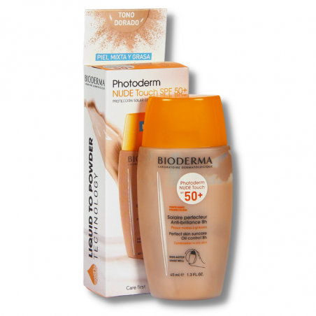BIODERMA PHOTODERM NUDE TOUCH SPF 50+ COLOR DORADO
