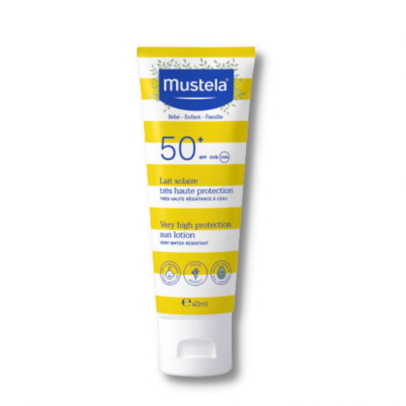 MUSTELA SOLAR LECHE ALTA PROTECCION SPF50+ 40 ML