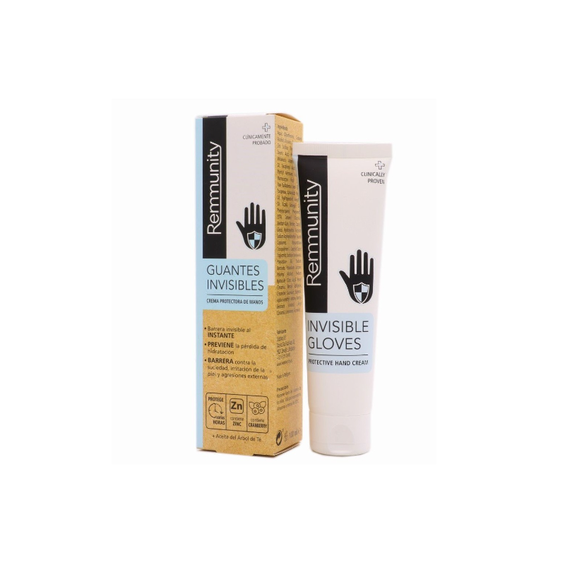 Remmunity guantes invisibles crema protectora de manos 100 ml