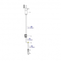 Sistema de infusion con toma en y + regulador dosi flow ref: 259-0250-cv-50 caja 50 uds