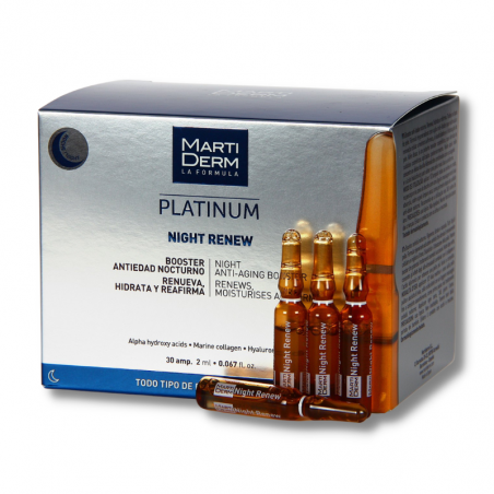 Martiderm night renew platinum 30 ampollas