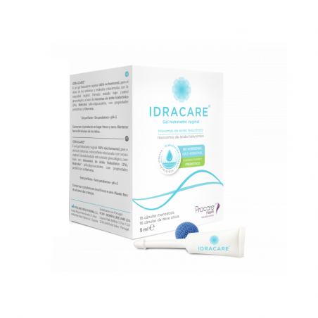 Idracare gel vaginal hidratante 16 cánulas 5 ml