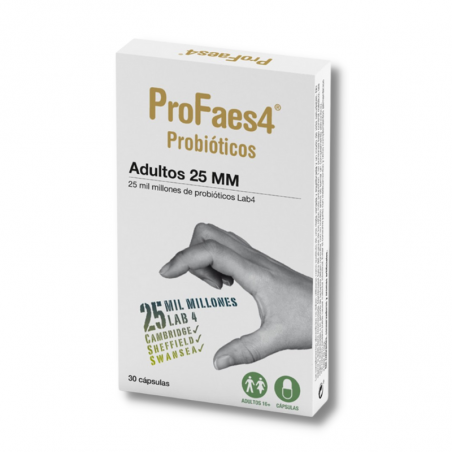 Profaes4 probiotico adultos 25 mil millones 30 capsulas