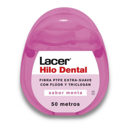 Lacer hilo dental con fluor 50 metros