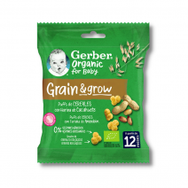 Gerber chips sabor cacahuete ecológico 7 gr