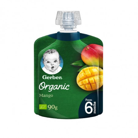 Gerber pouch organic mango 90 gr