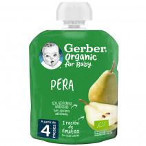 Gerber pouch organic pera 90 gr