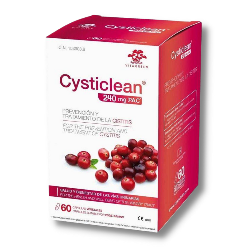 Cysticlean 240 mg pac 60 capsulas