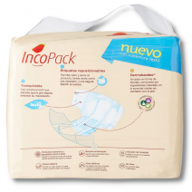 PAÑALES INCOPACK NATURE TALLA MEDIA NOCHE, TALLA 36-52 (80-125 cm)