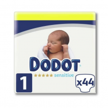 Dodot sensitive recien nacido pañal talla 1 de 2 a 5 kg 44 uds