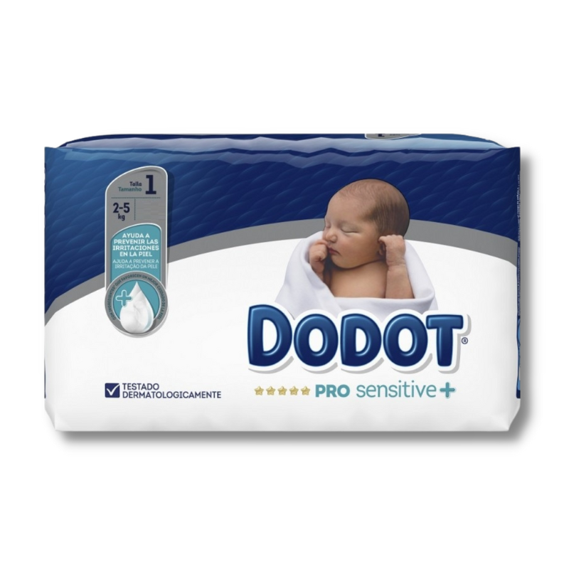 Dodot sensitive recien nacido pañal talla 1 de 2 a 5 kg 44 uds