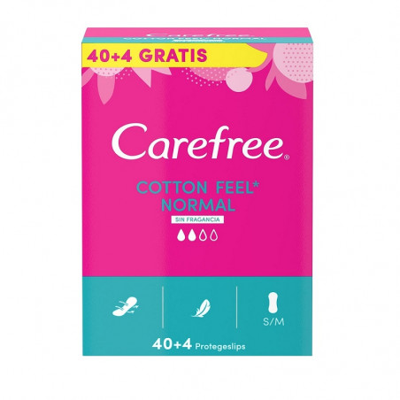 Carefree protegeslip cotton 44 uds