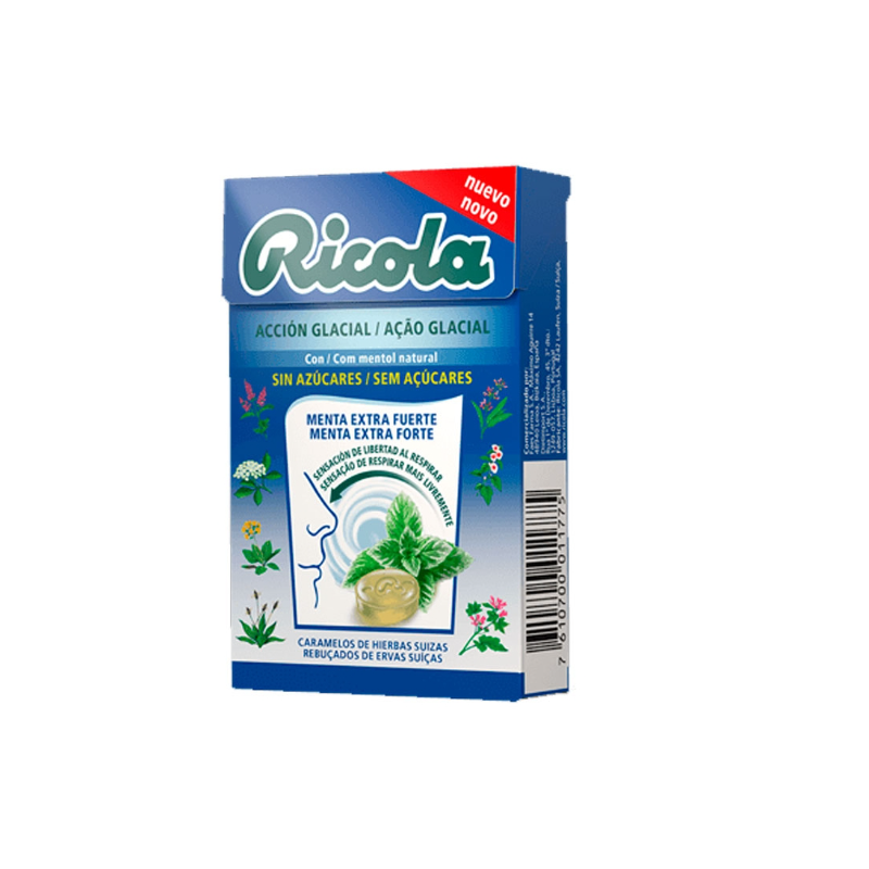 Ricola caramelo 50g menta extra fuerte